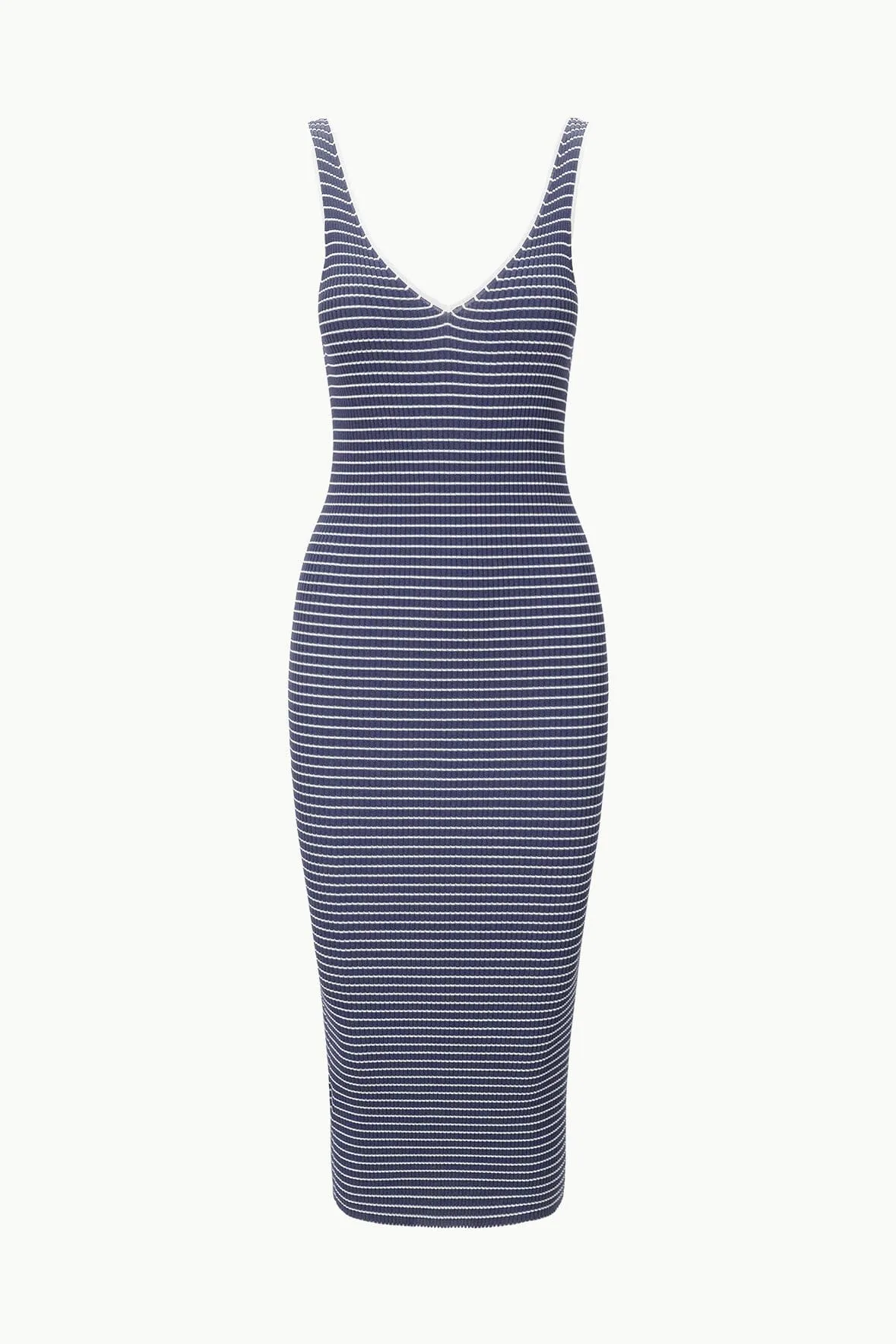 DANA DRESS | NAVY MICRO STRIPE