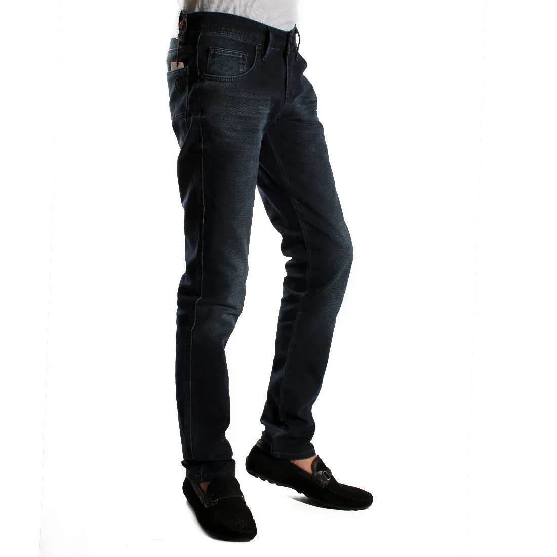 Denim navy Pants/ made in turkey -3372