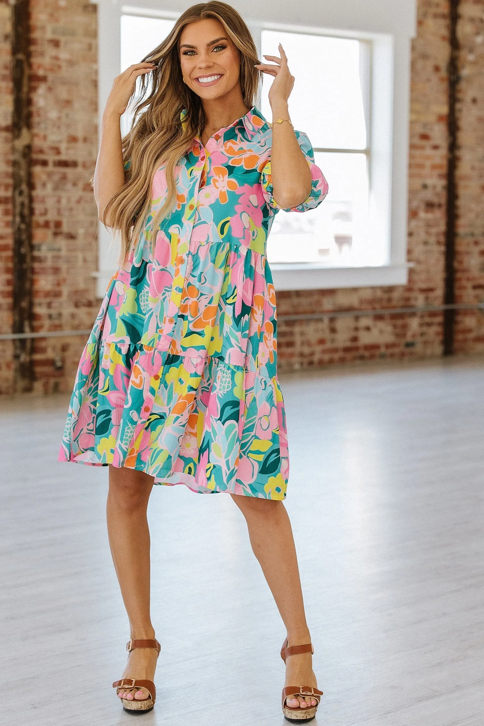 Dex Floral Babydoll Dress | DROPSHIP