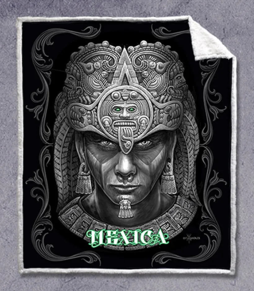 DGA TEES  Sherpa MEXICA - 50" x 60" Throw Blanket