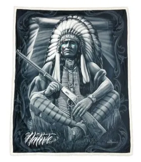 DGA TEES  Sherpa NATIVE - 50" x 60" Throw Blanket