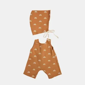 Dinkum Doll Cotton Rolo Romper set - Fawn - Olli Ella