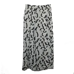 Dress To Kill Pant, Pleated, White/Black Squiggle S/M & M/L