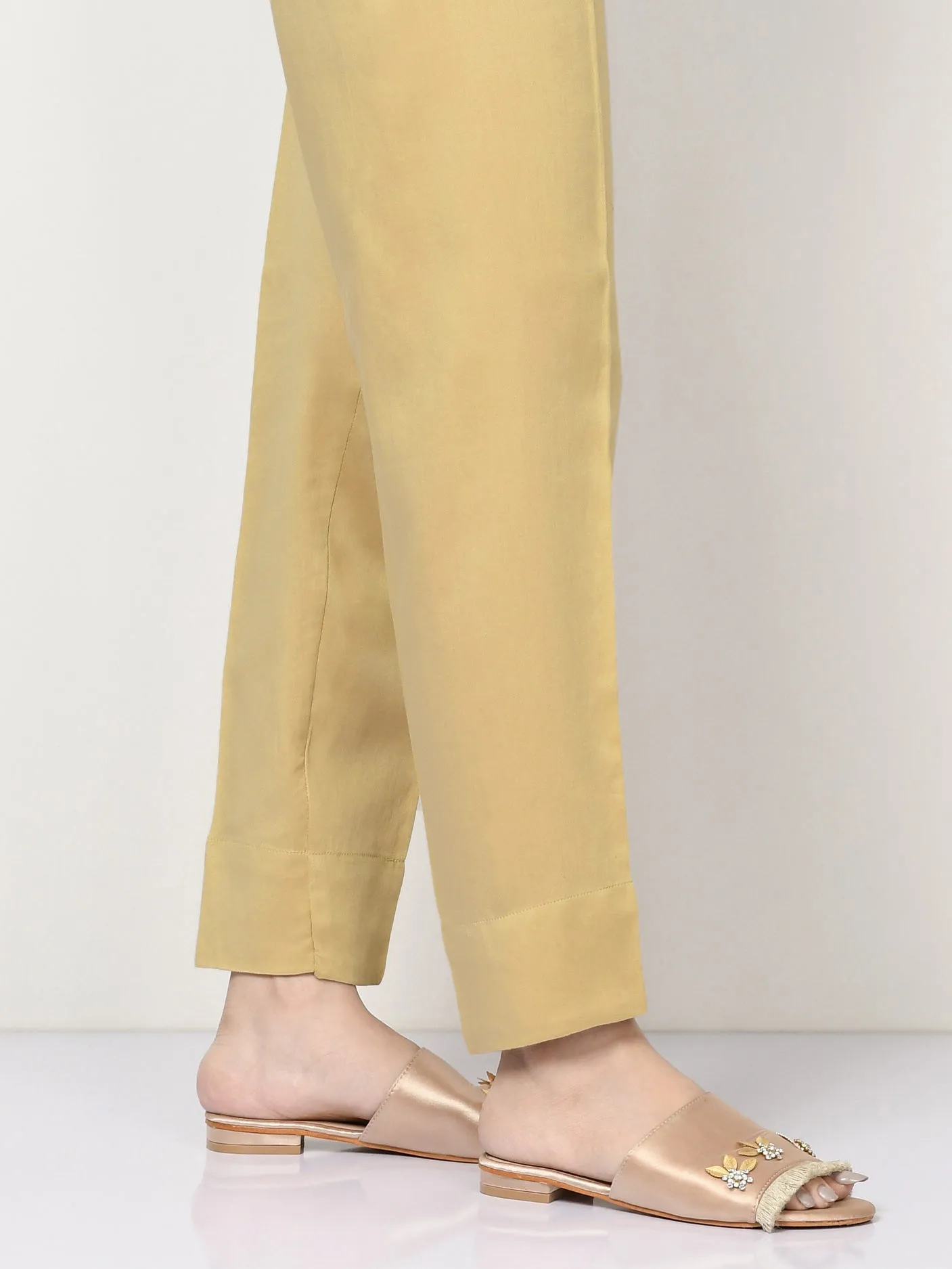 Dyed Satin Trousers