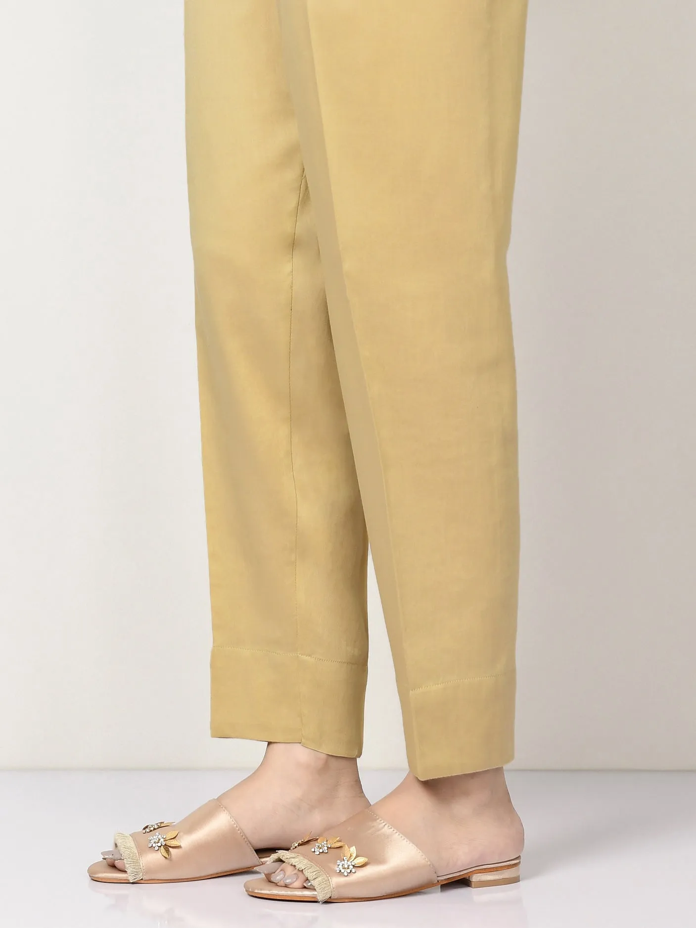 Dyed Satin Trousers