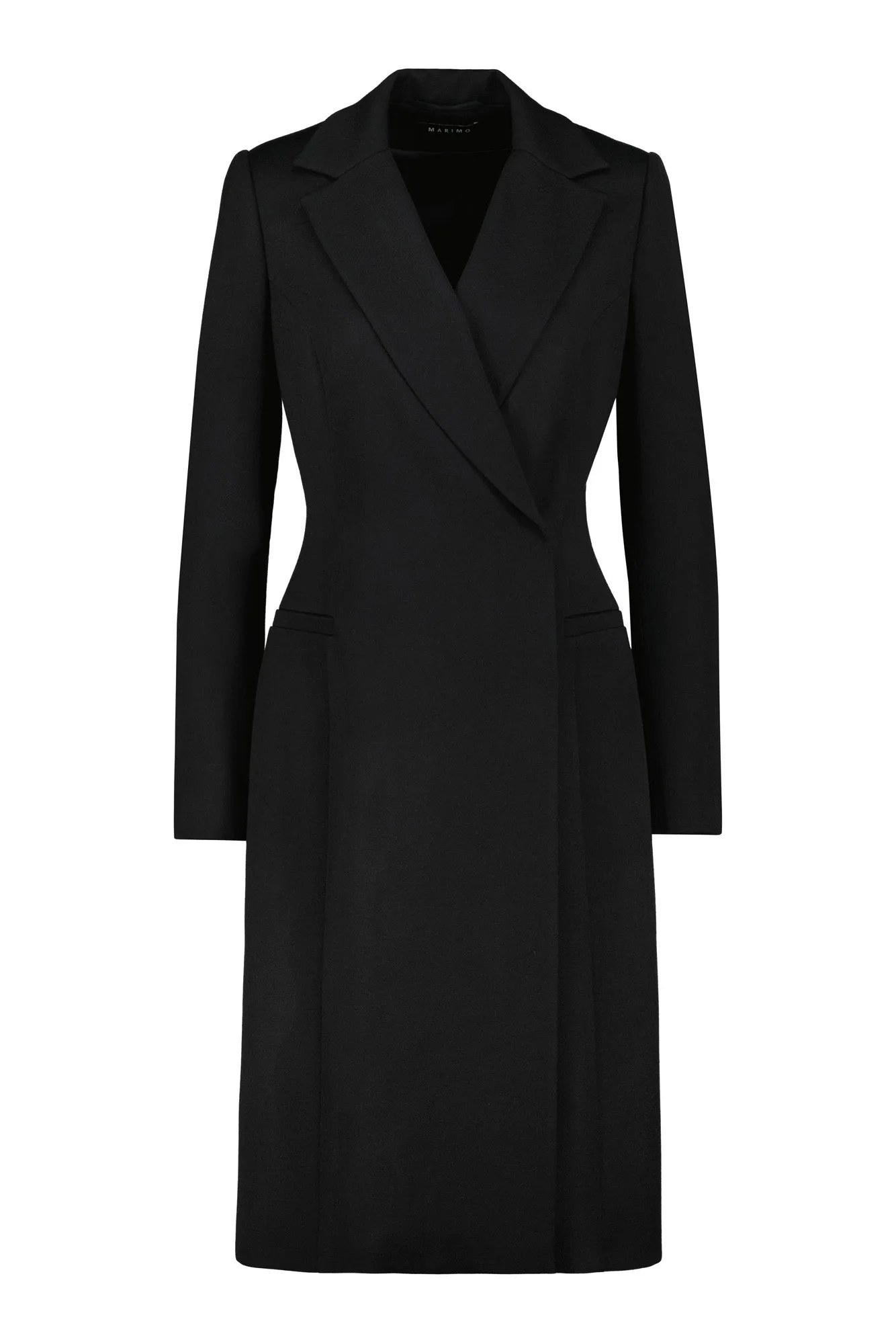 ERYTHRINA BLACK WOOL BLAZER DRESS