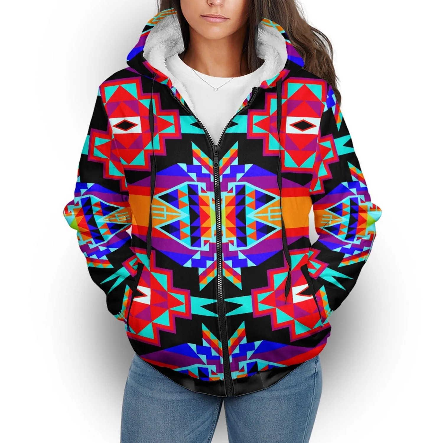 Fancy Bustle Sherpa Hoodie