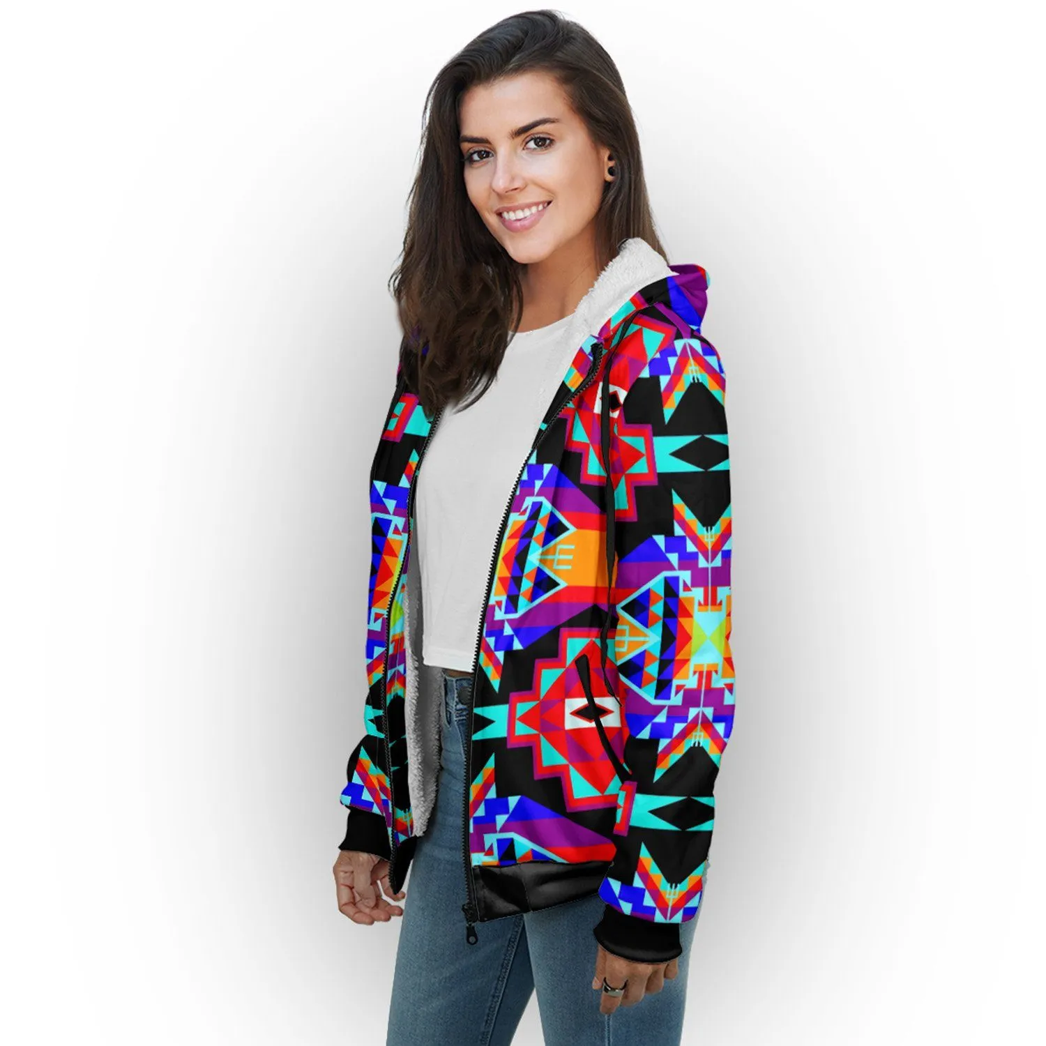 Fancy Bustle Sherpa Hoodie