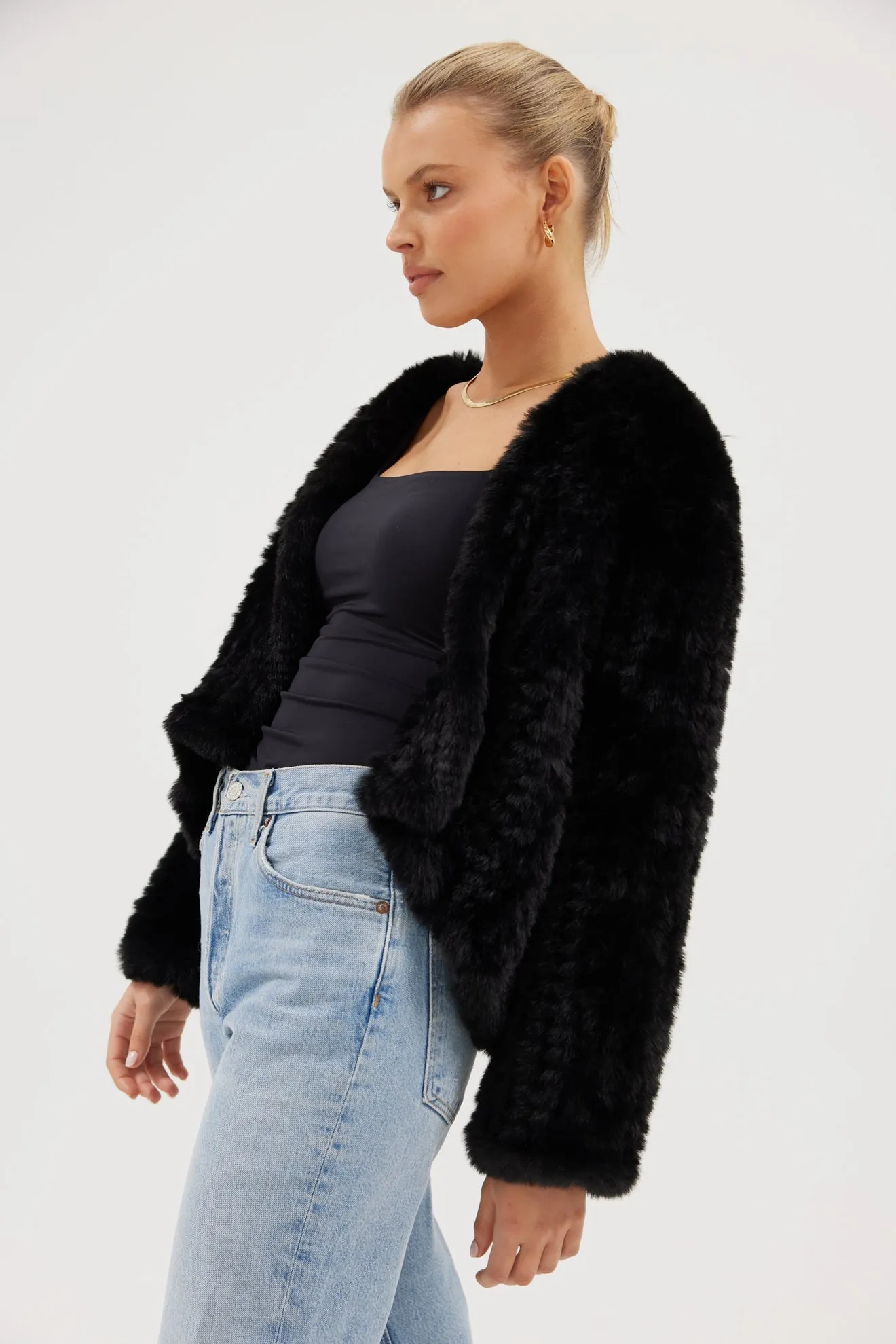 Faux Emma Jacket - Black