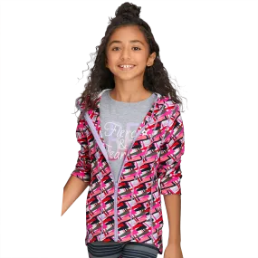 Feeling Fierce Print Jacket for Girls