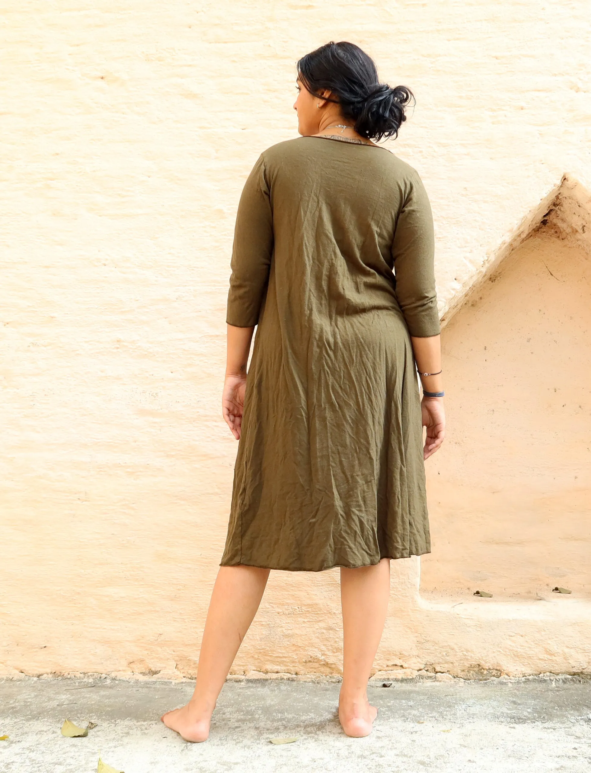 Float Neck Ojai Below Knee Dress