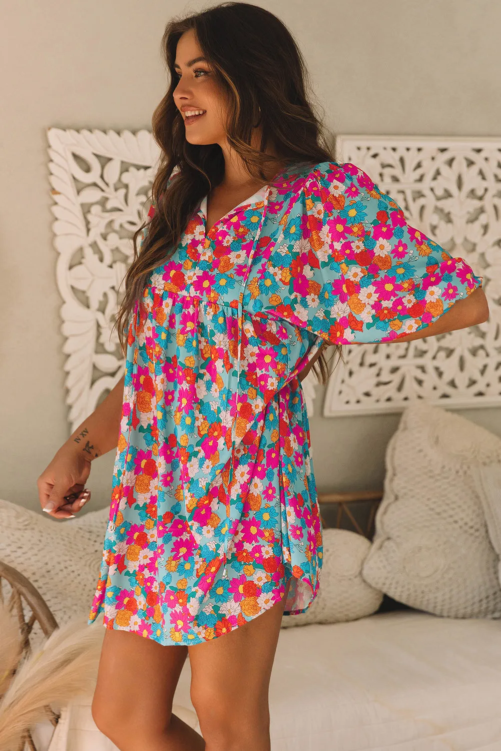 Floral Babydoll Dress