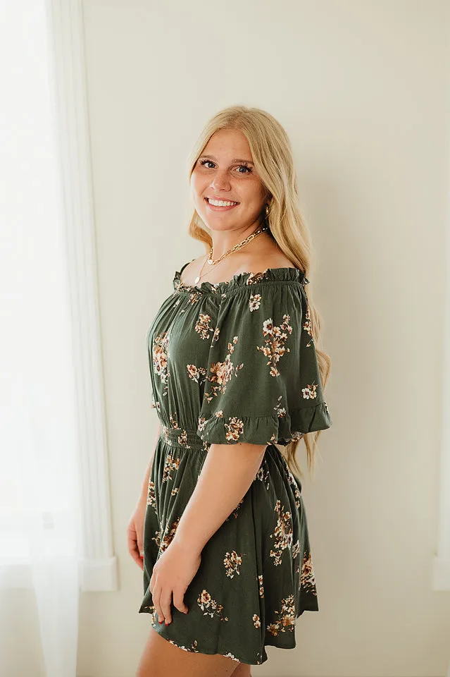 Floral Off Shoulder Romper