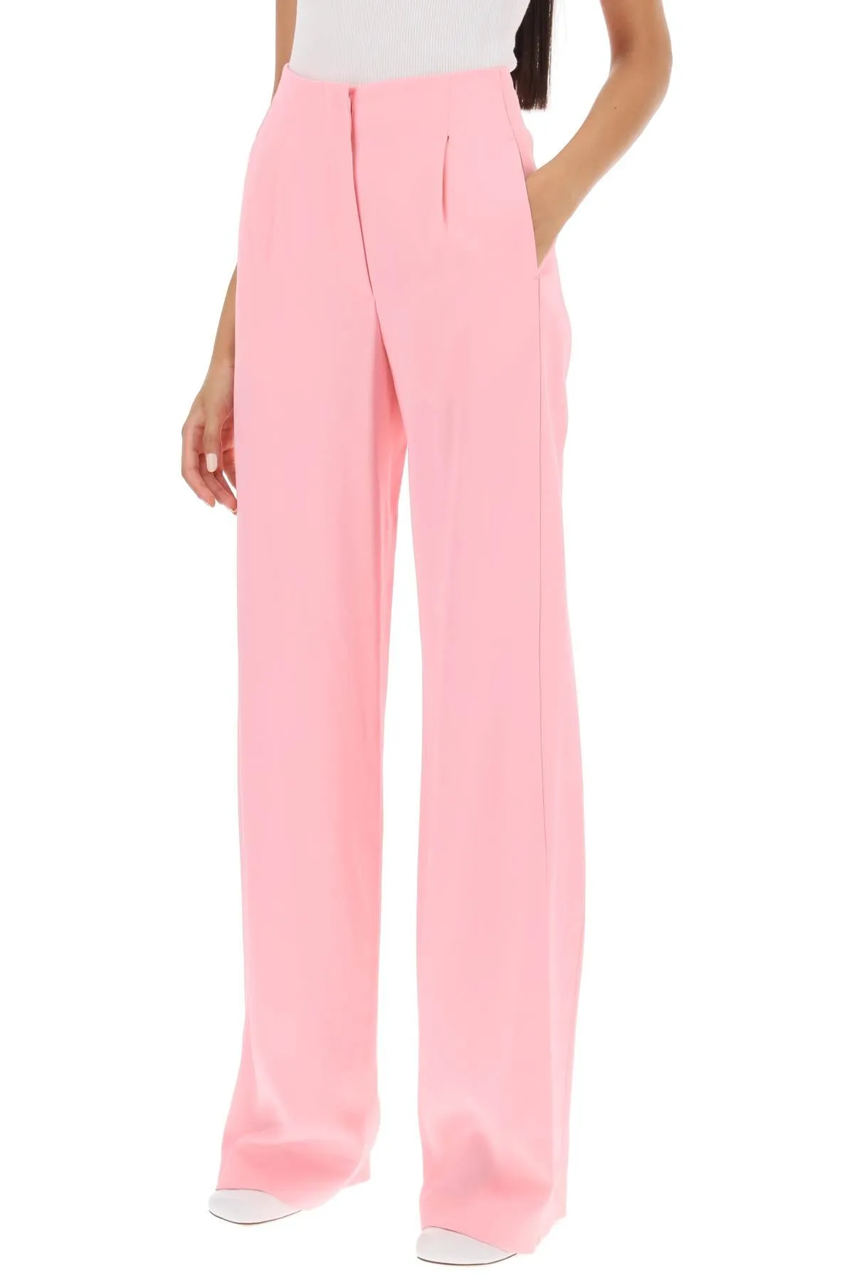 fluid wide-leg pants