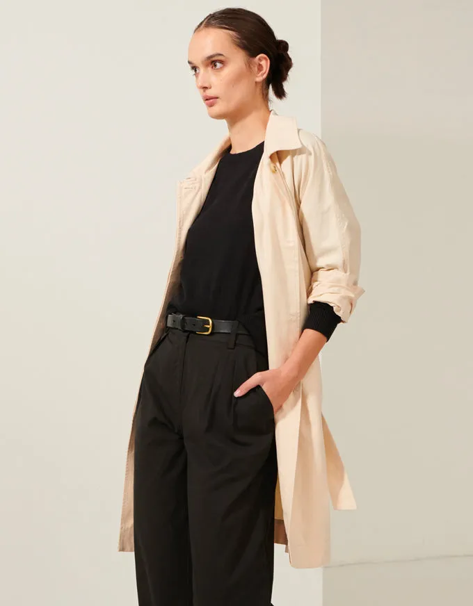 Focus Trench Coat Natural