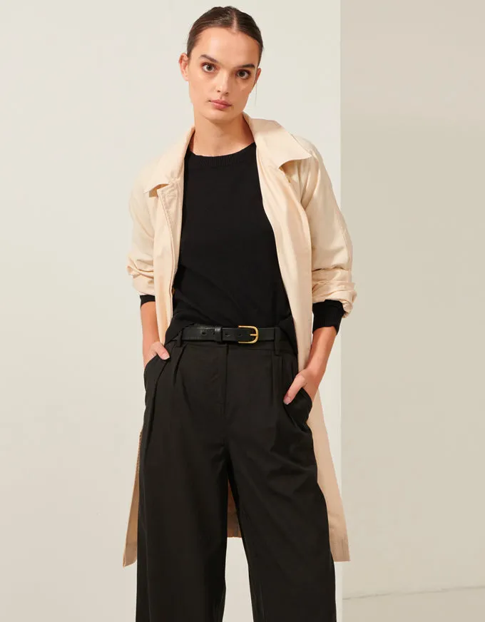 Focus Trench Coat Natural