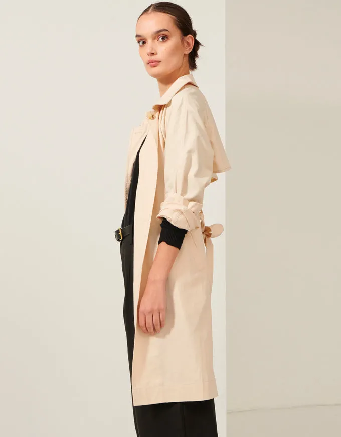 Focus Trench Coat Natural