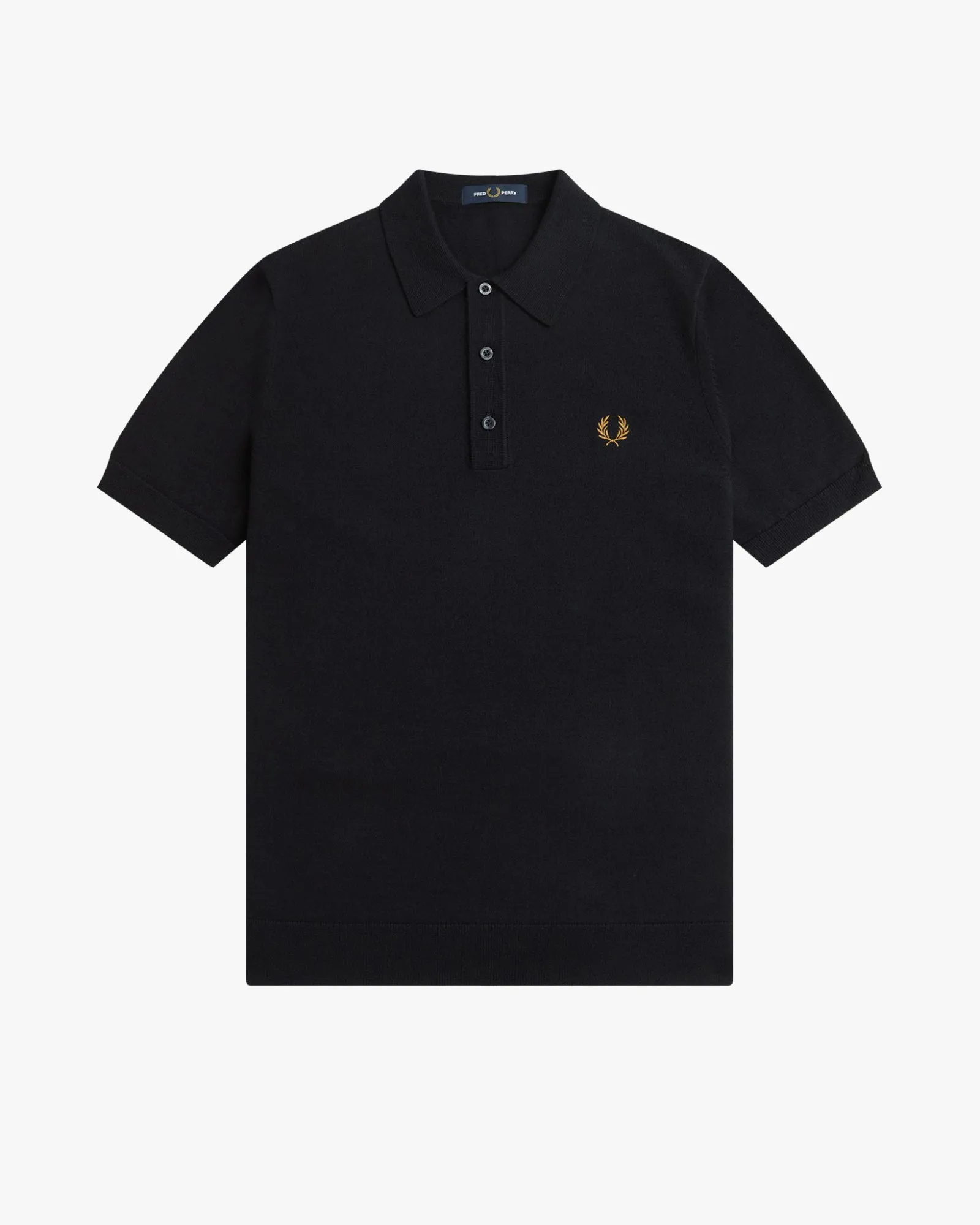 Fred Perry Classic Knitted Polo Shirt - Navy