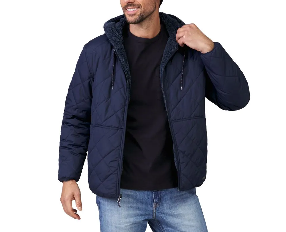 Free Country Mens Atlas Sherpa Lined Reversible Jacket