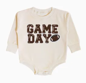 Game Day Patch Long Sleeve Romper