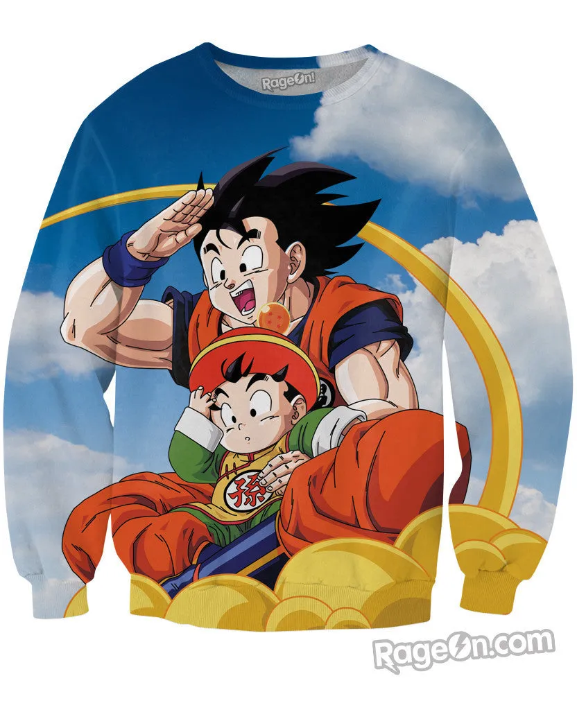 Goku and Gohan Crewneck Sweatshirt