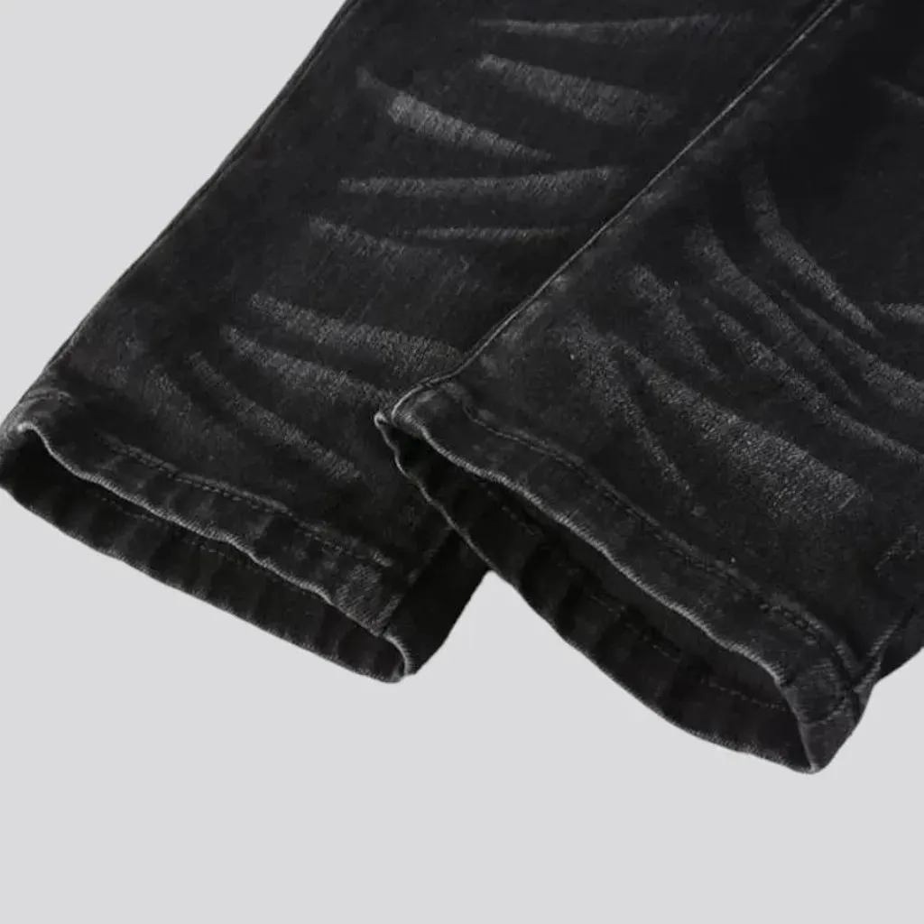 Grunge black jeans
 for men