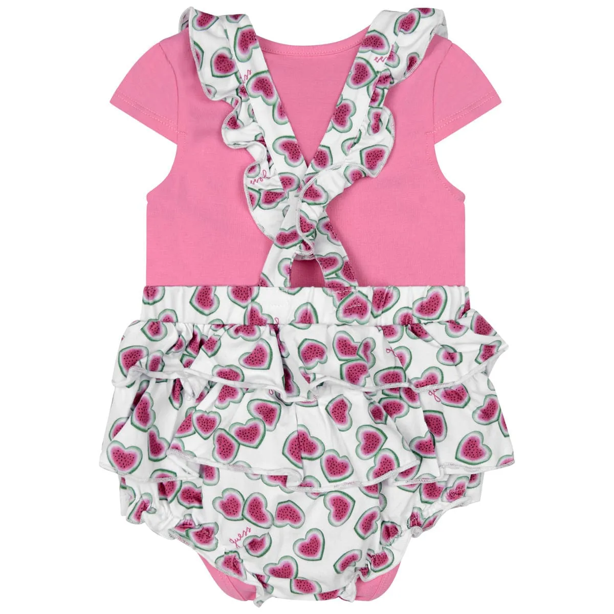 Guess Baby Girls Set - Cotton Romper Set (2 Piece)