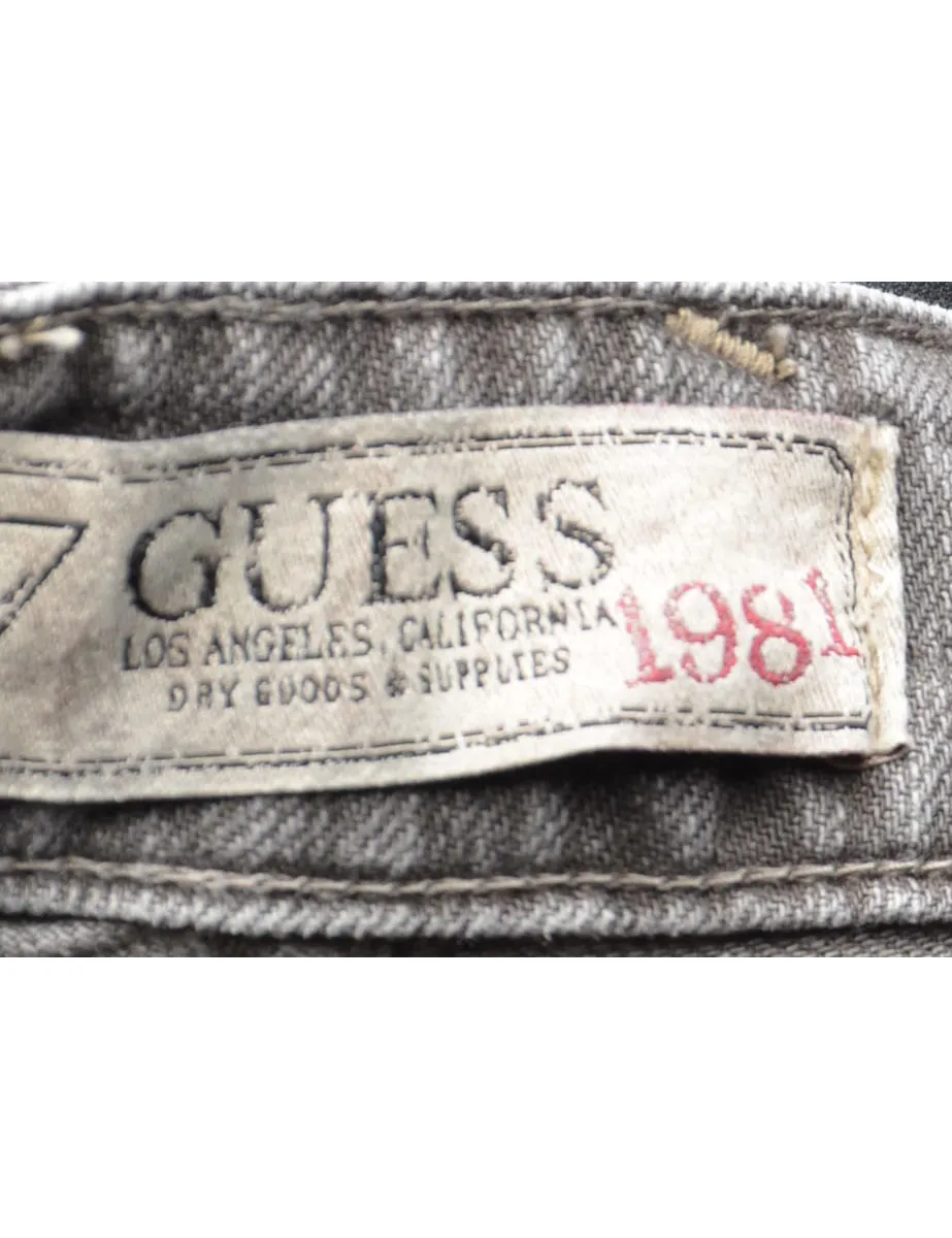 Guess Grey Straight-Fit Jeans - W34 L35