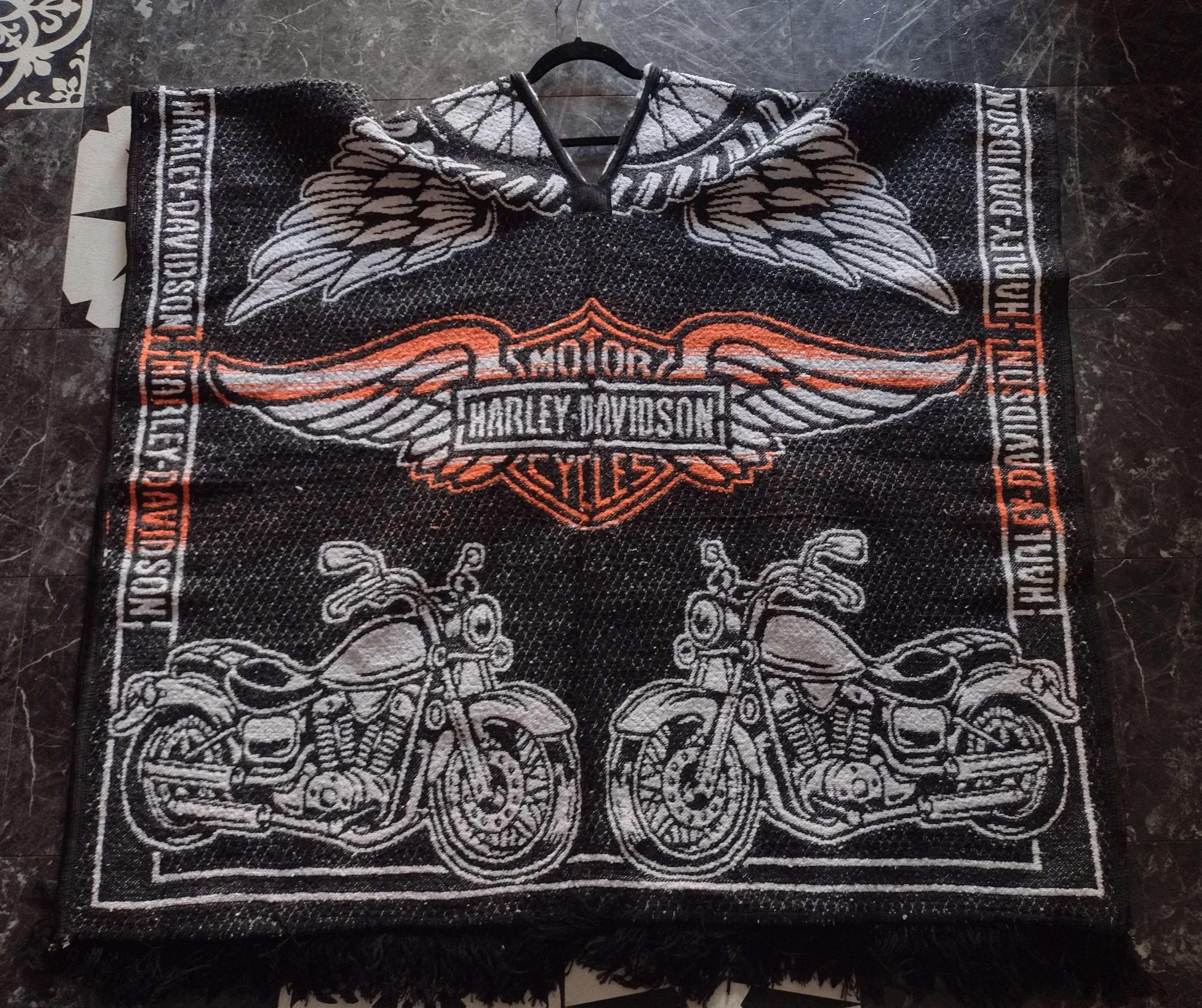 Harley Davidson Woven Poncho