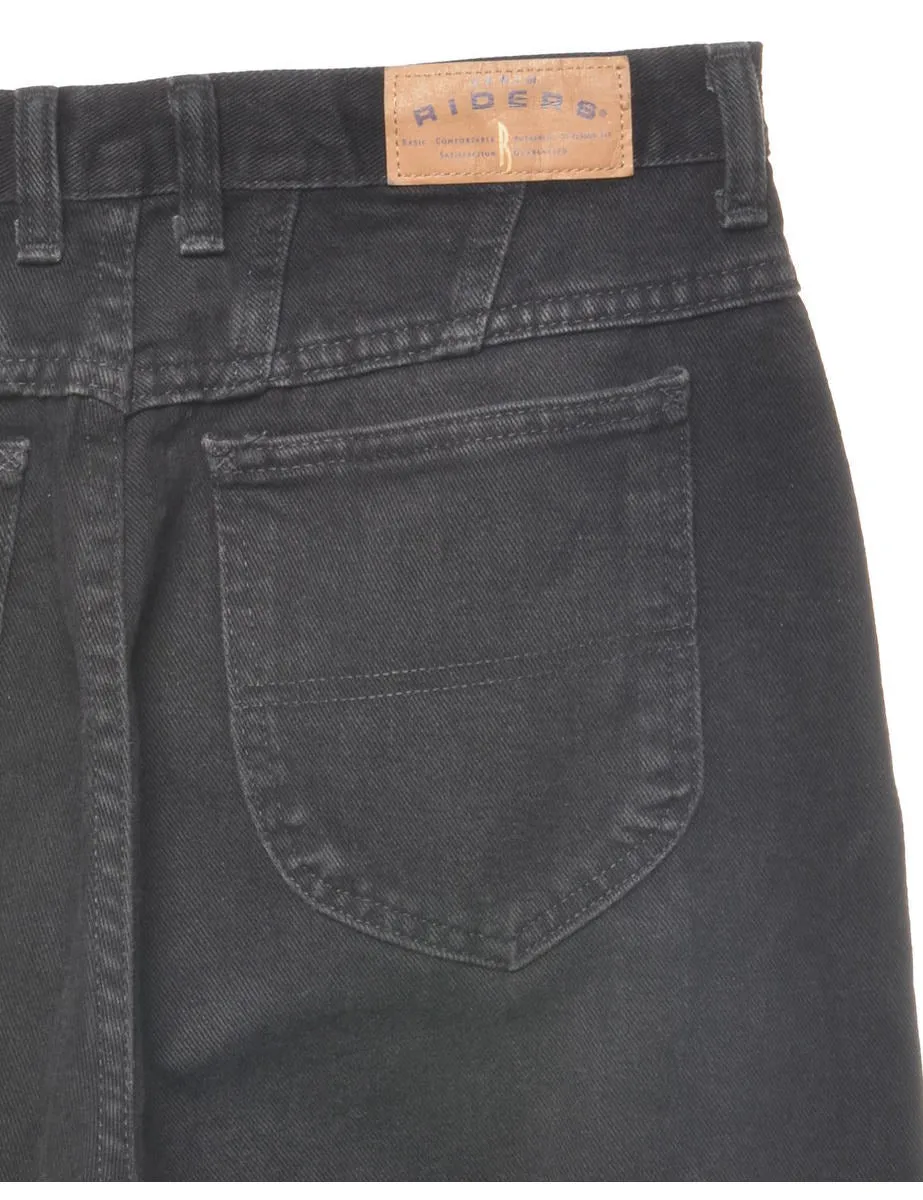 High Waist Black Riders Tapered Jeans - W32 L31