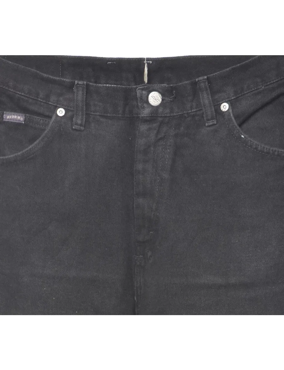 High Waist Black Riders Tapered Jeans - W32 L31