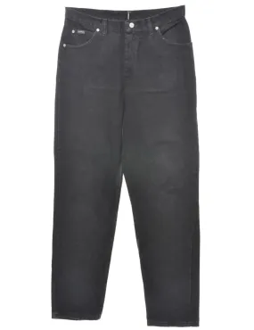 High Waist Black Riders Tapered Jeans - W32 L31