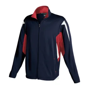 Holloway Men's Navy/Scarlet/White Full Zip Dedication Jacket