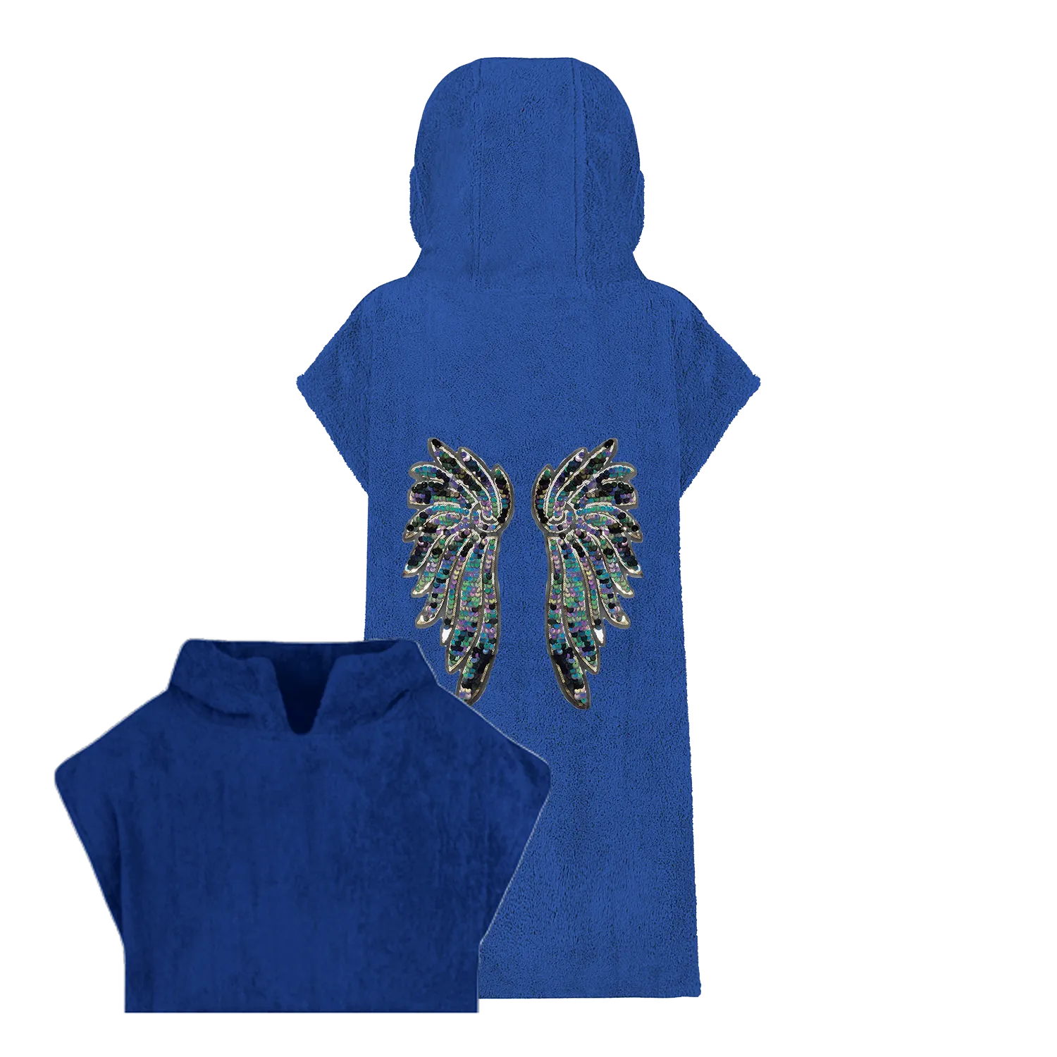 Indigo and Aqua Wings Beach Robe