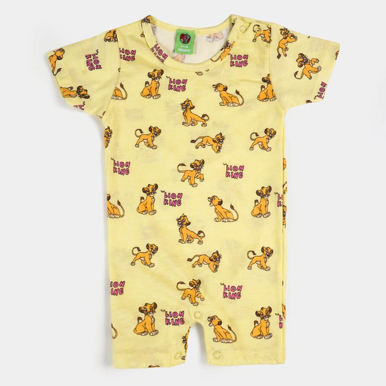 Infant Cotton Romper Lion King - Cream