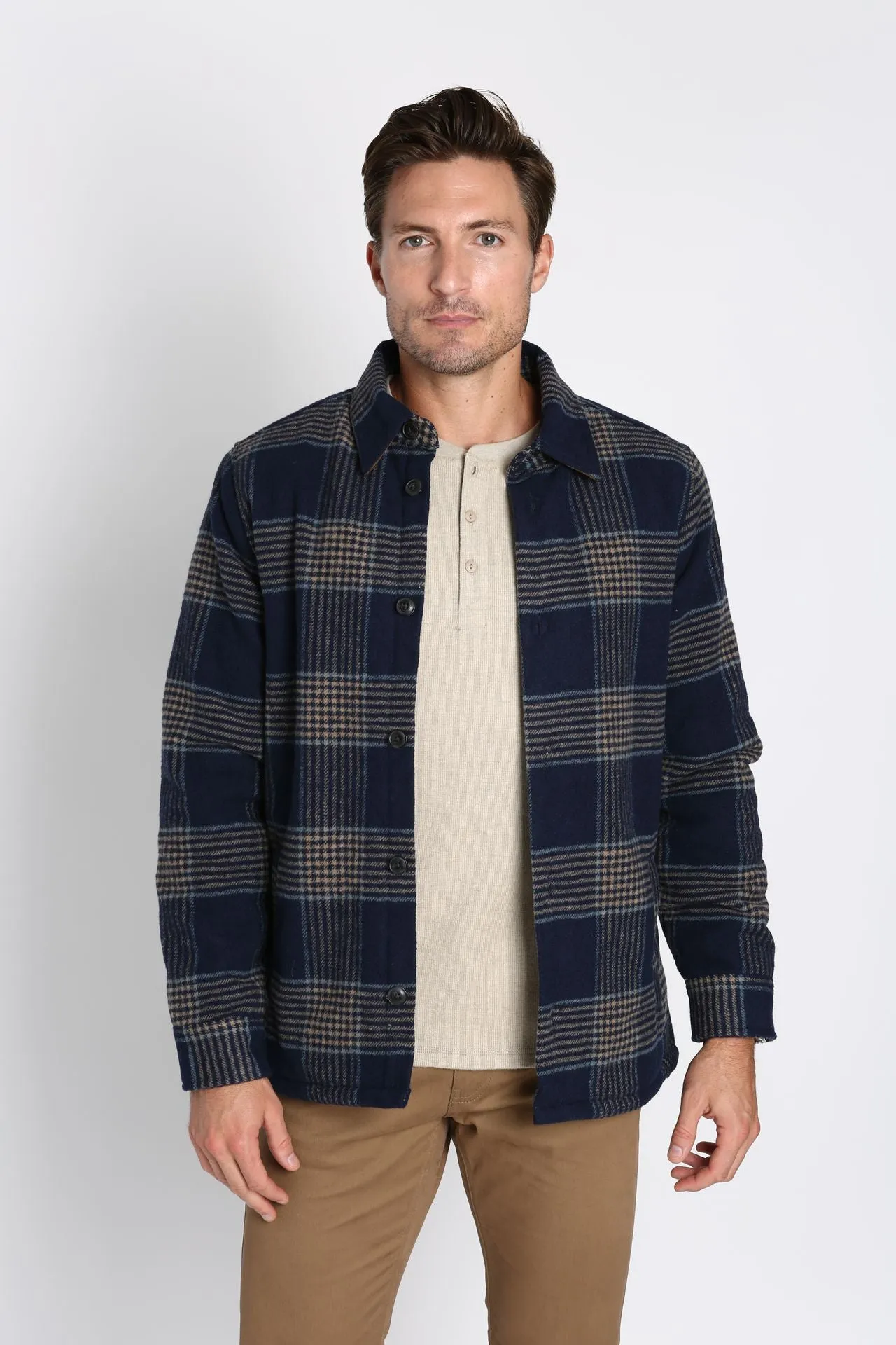 JACHS NY Sherpa Lined Wool Jacket