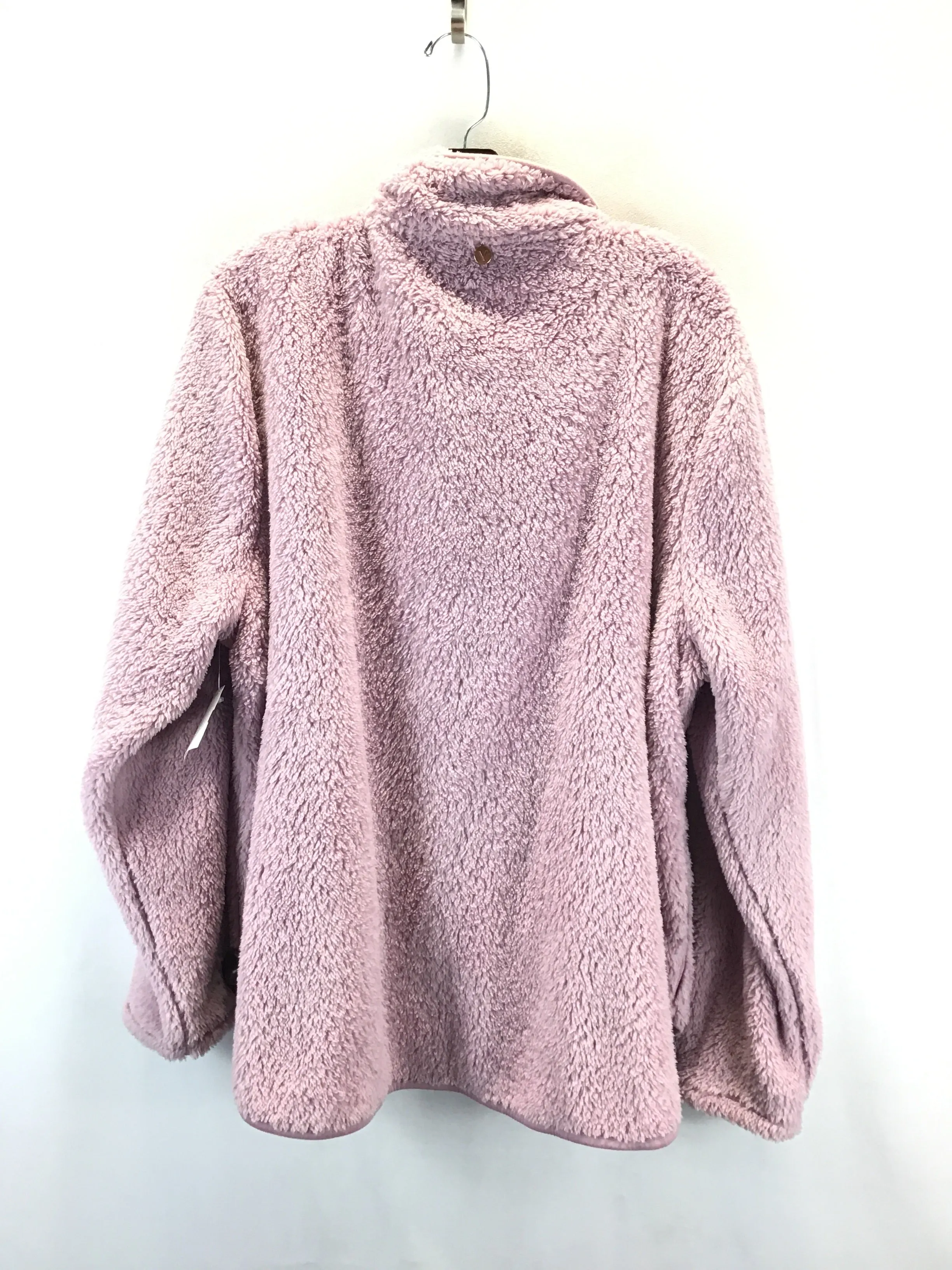 Jacket Faux Fur & Sherpa By Clothes Mentor In Pink, Size: 22