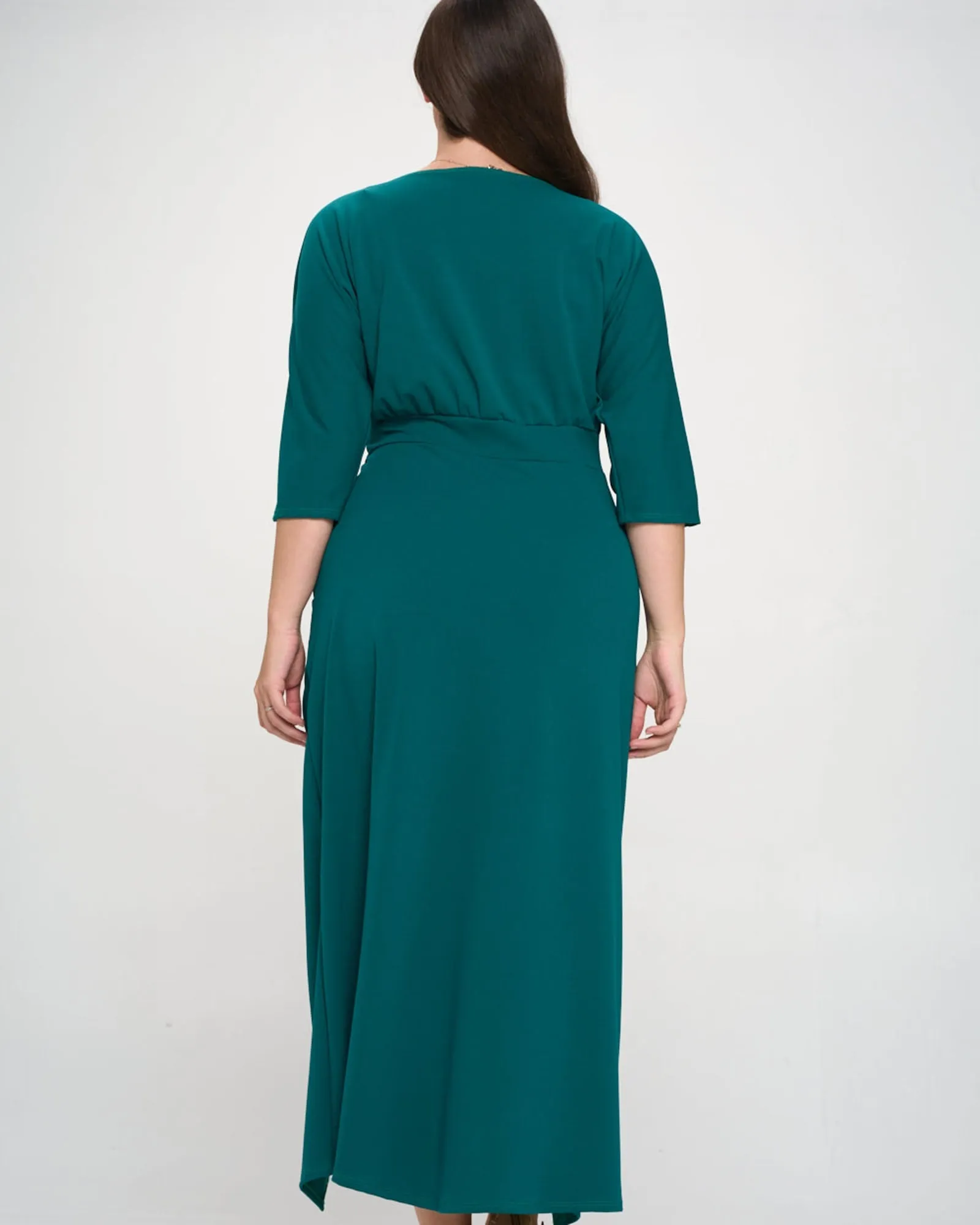 Juliette Wrap Maxi Dress | Emerald