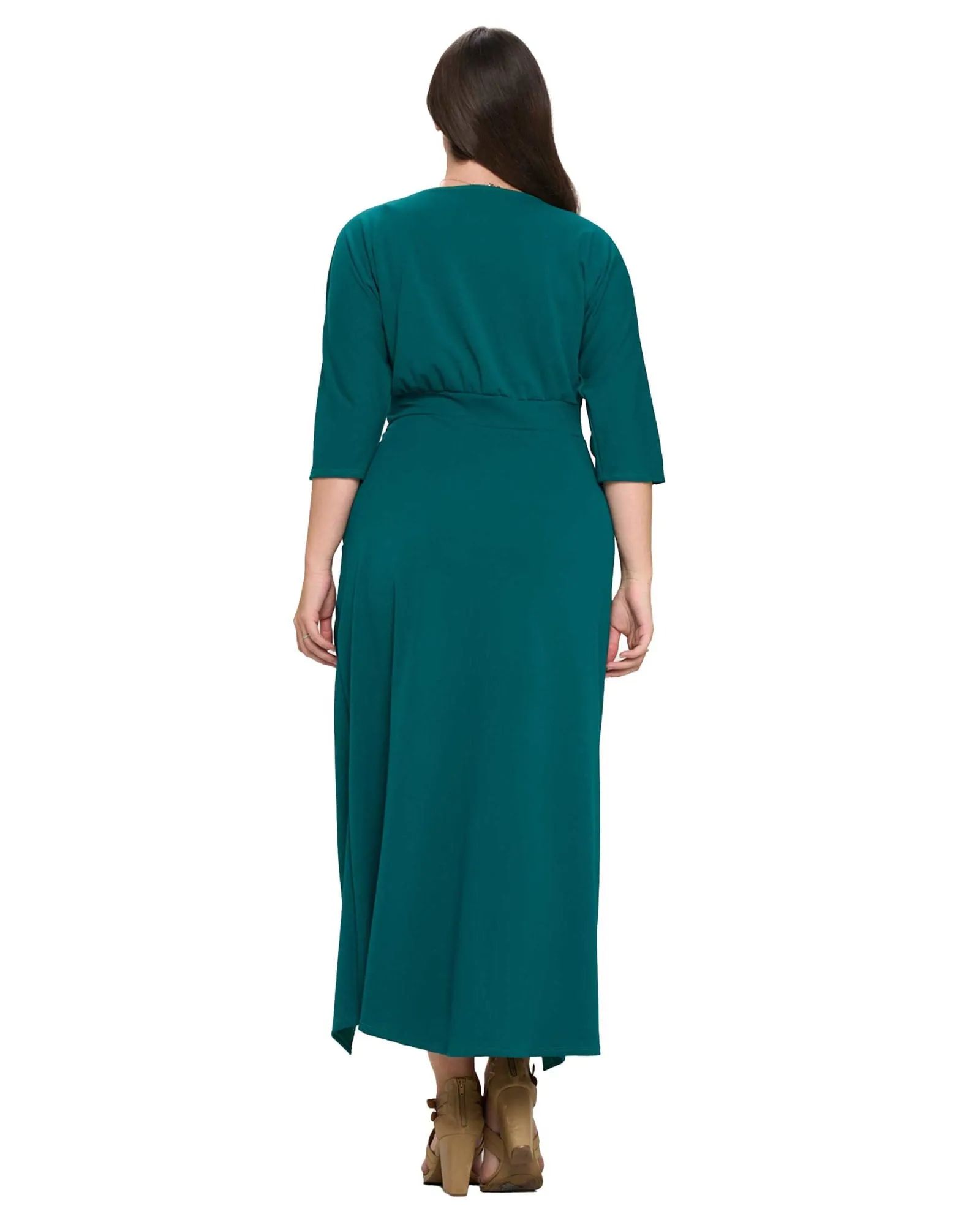 Juliette Wrap Maxi Dress | Emerald