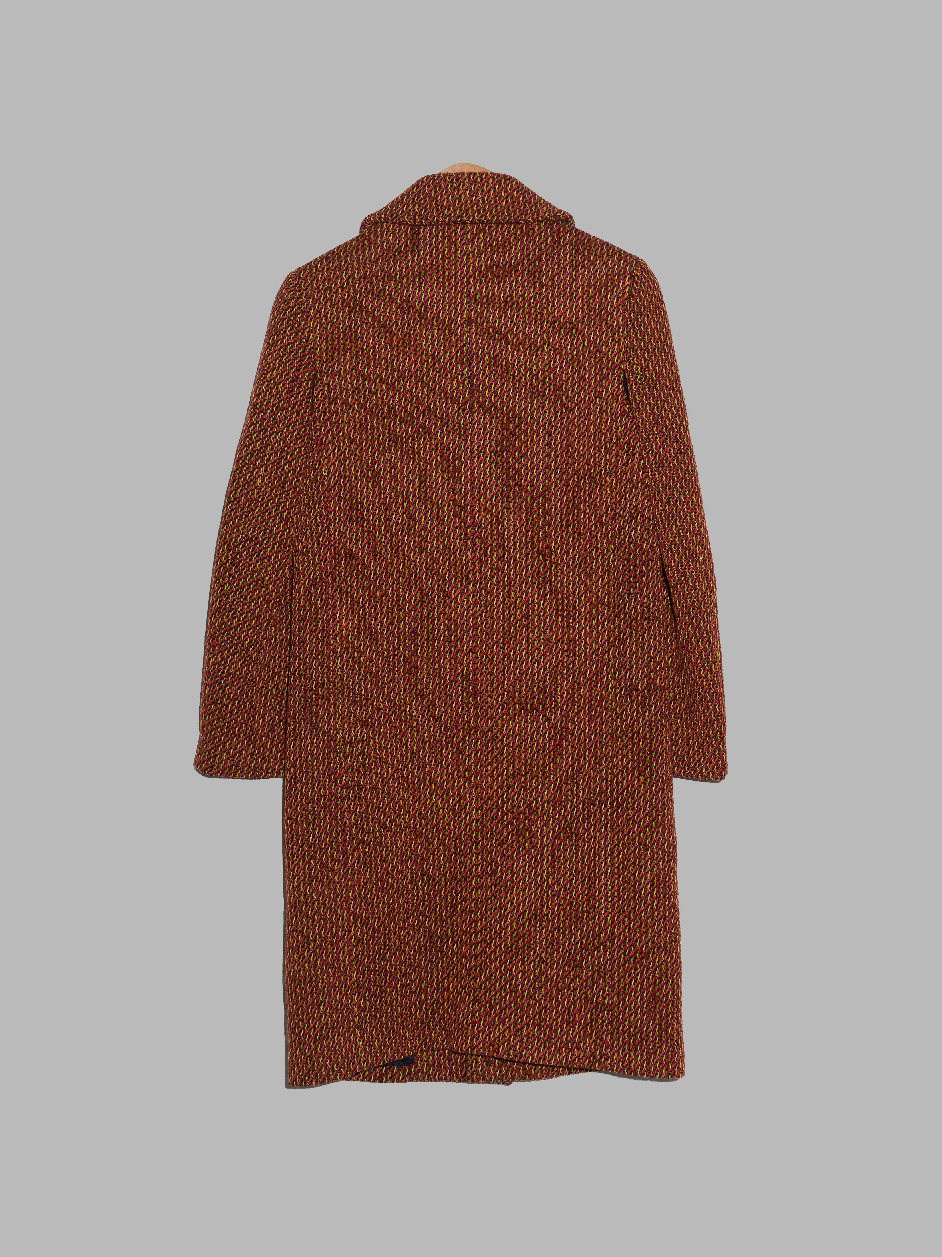 Junya Watanabe Comme des Garcons AW1997 orange wool coat with underarm gusset