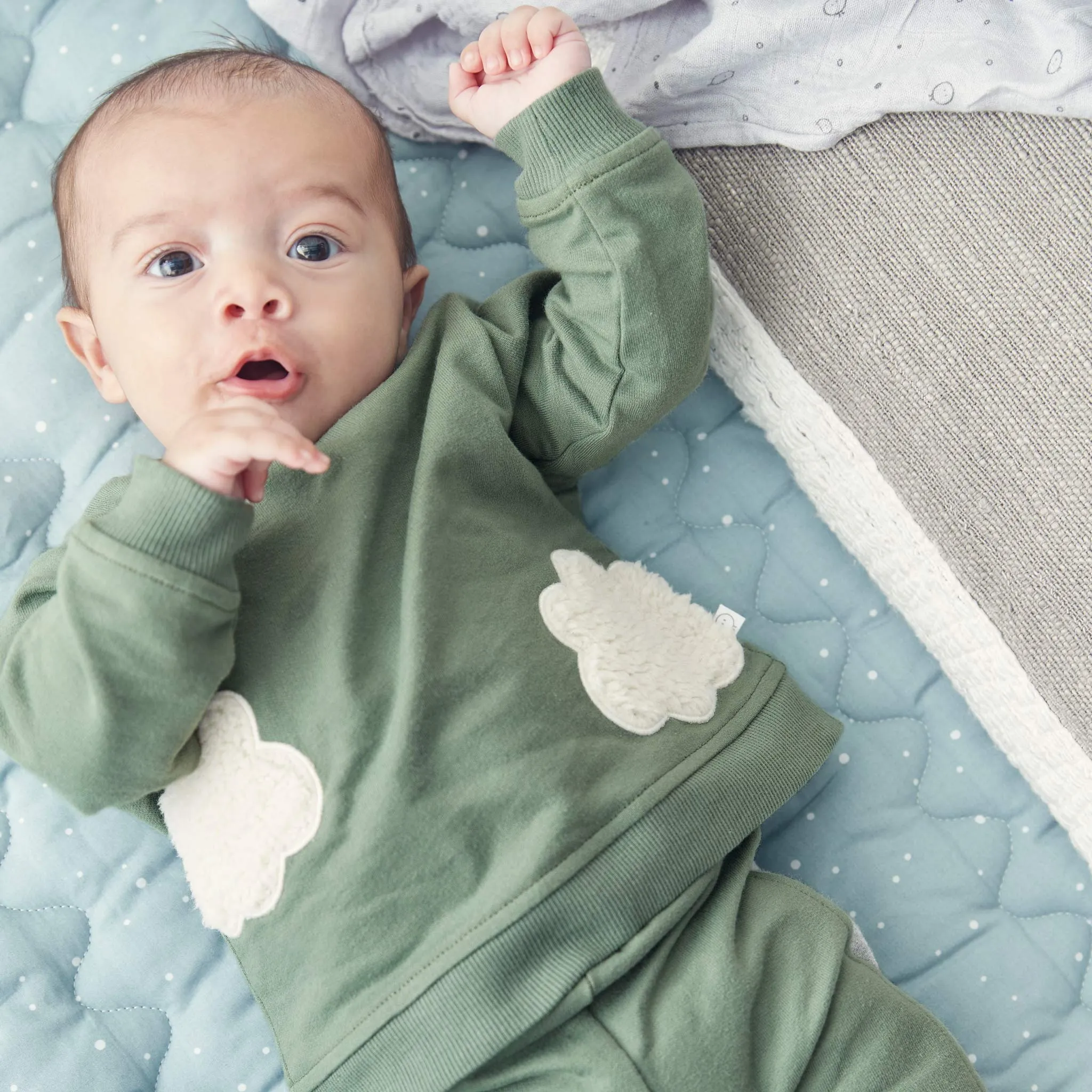 Khaki Cloud Sweater & Joggers Outfit