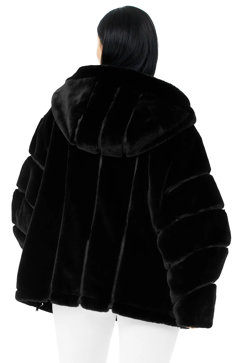 Knock Out Faux Fur Jacket - Black