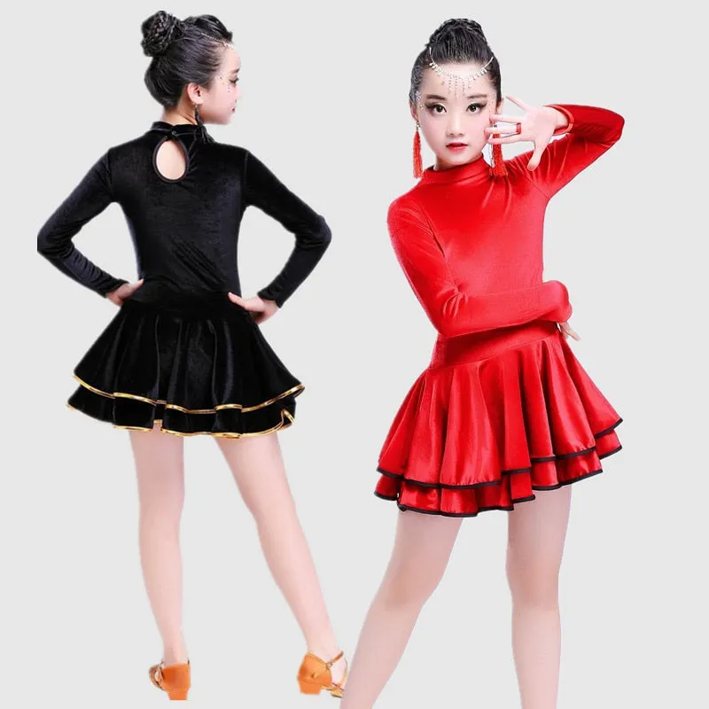 #L220 Girls Ballroom- Latin-Salsa- Rumba- Samba- Tango Dress