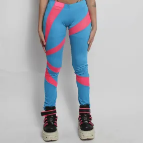 LASER LEGGINGS BLUE / PINK