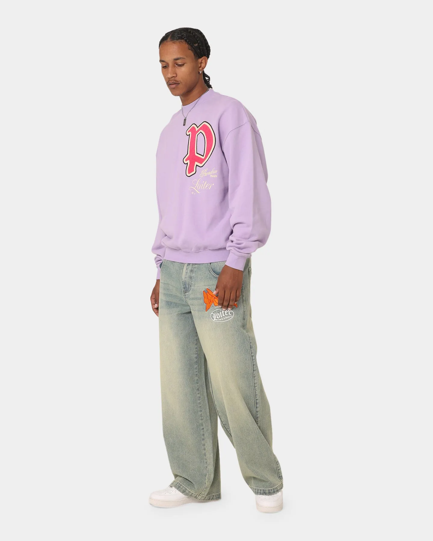 Loiter Paradise Crewneck Lilac