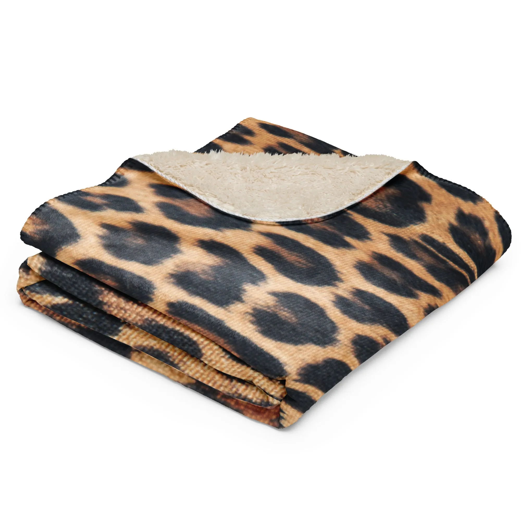 Luxe Leopard Sherpa blanket www.lioness-love.com