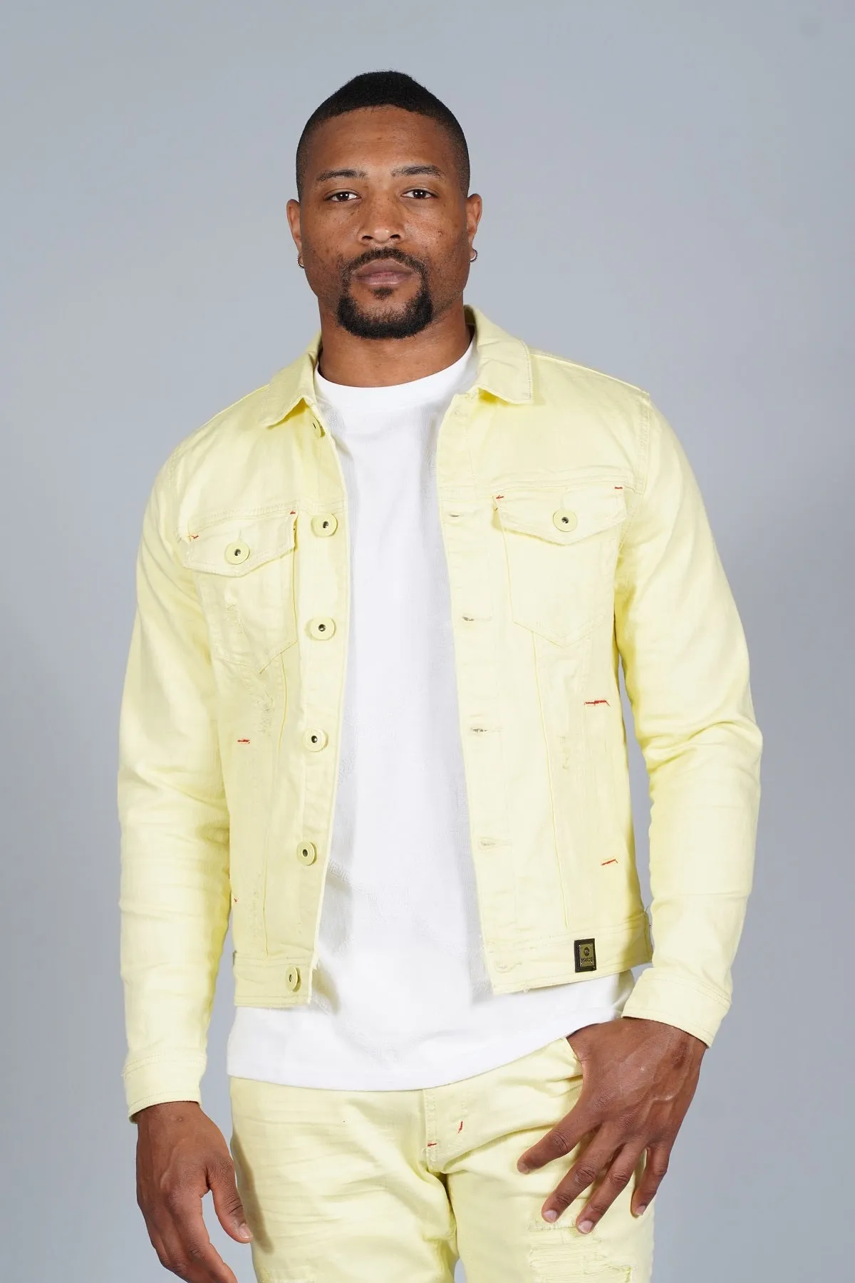 M1026 Core Denim Jacket - Yellow