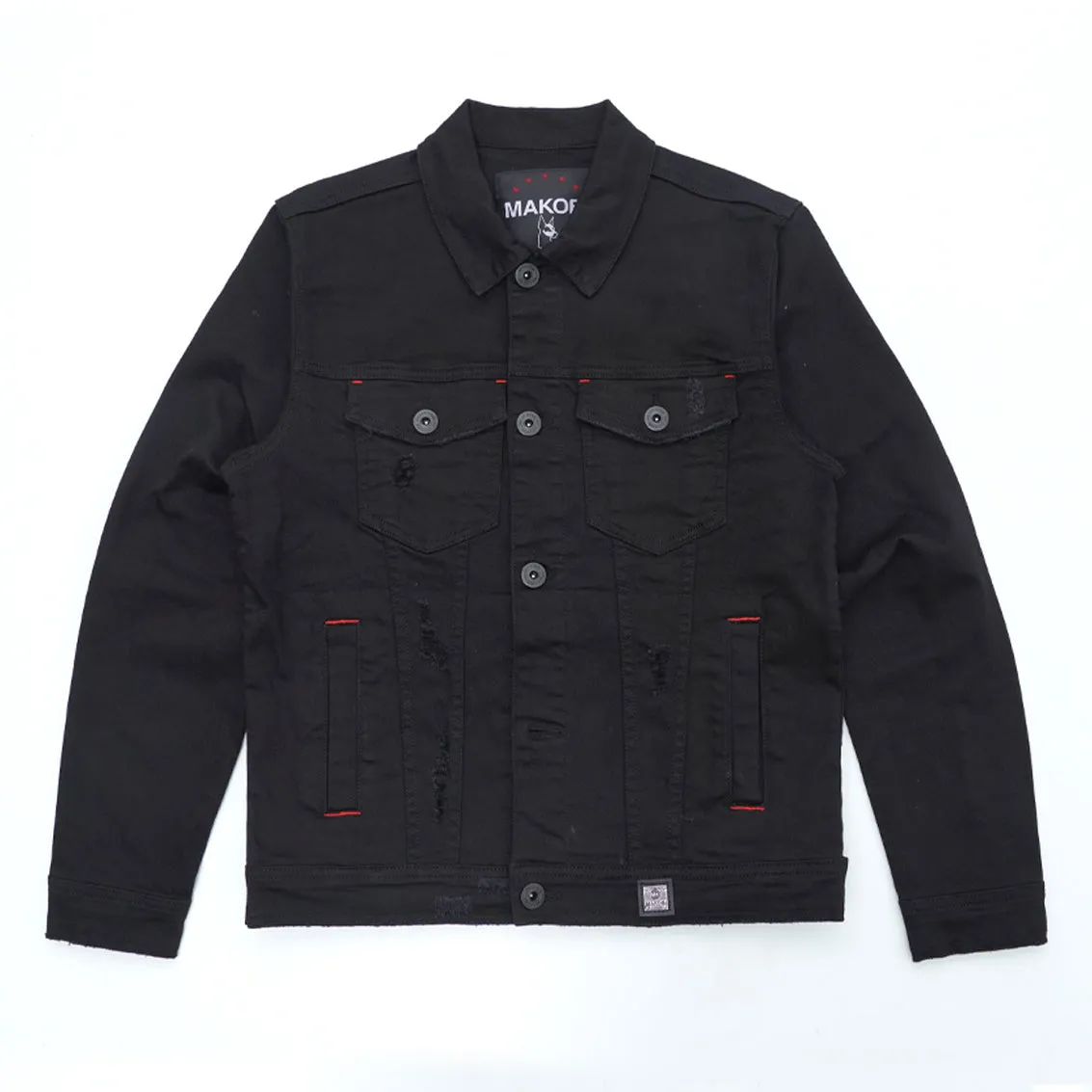 M1026 - Makobi Core Denim Jacket - Jet Black