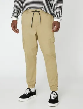 Men's Cargo Joggers Khaki