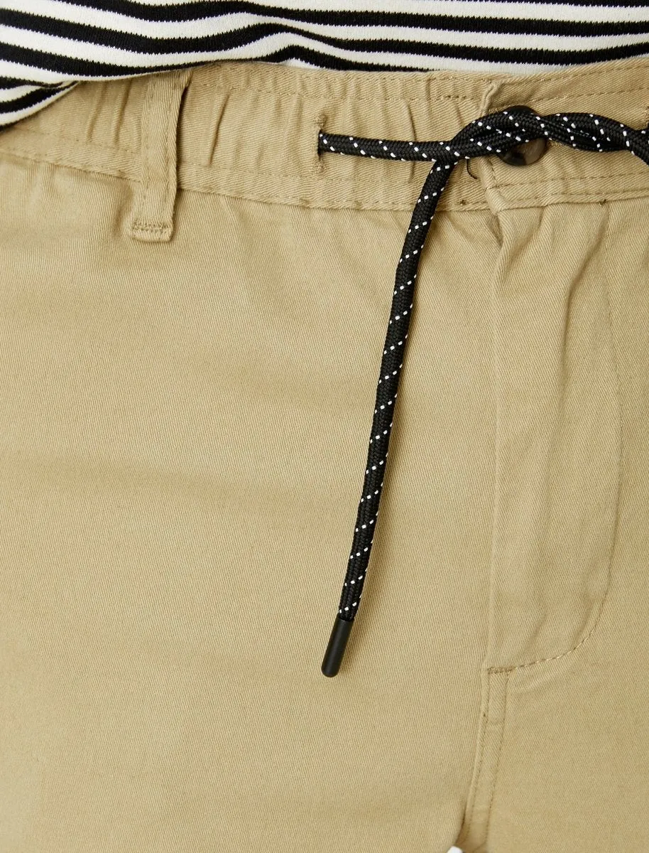 Men's Cargo Joggers Khaki